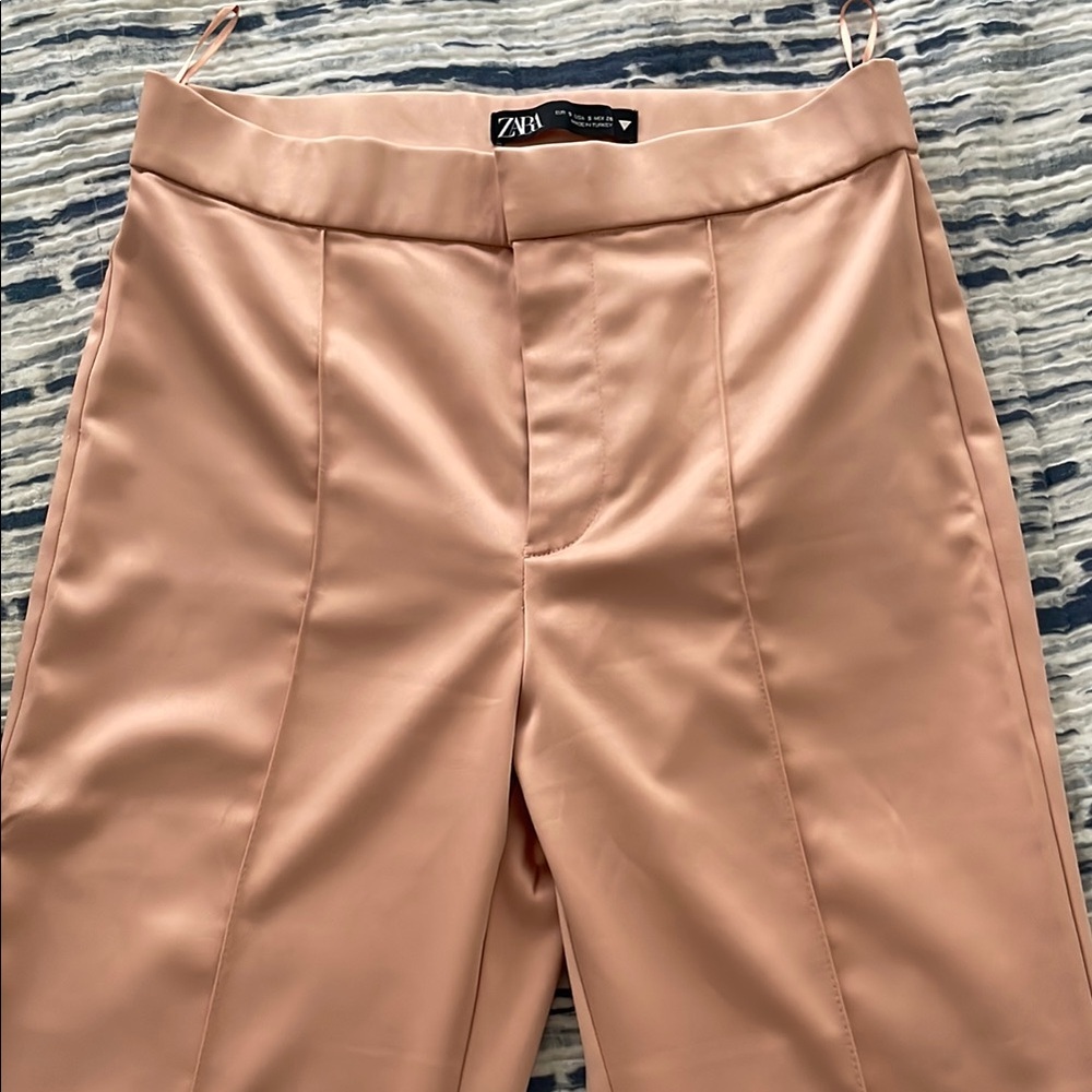 Zara Satin Peach Pants